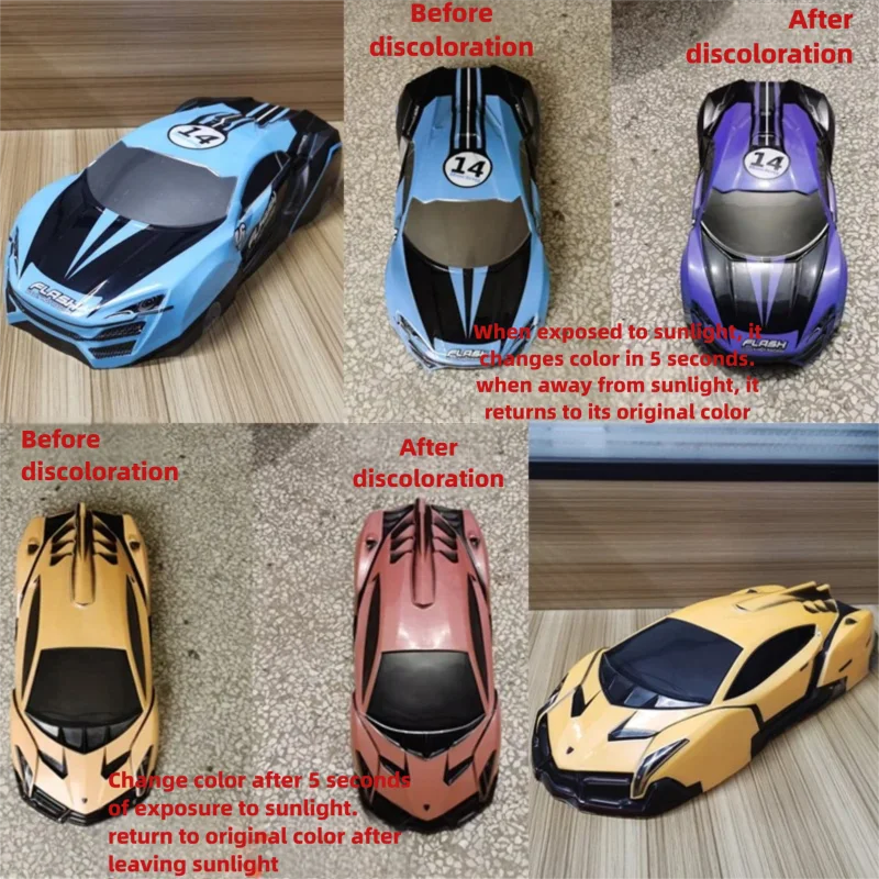 

1: 10 speed 7Lykan remote control car model shell color changing soft car shell width 200MM 1/10 cool color changing car shell