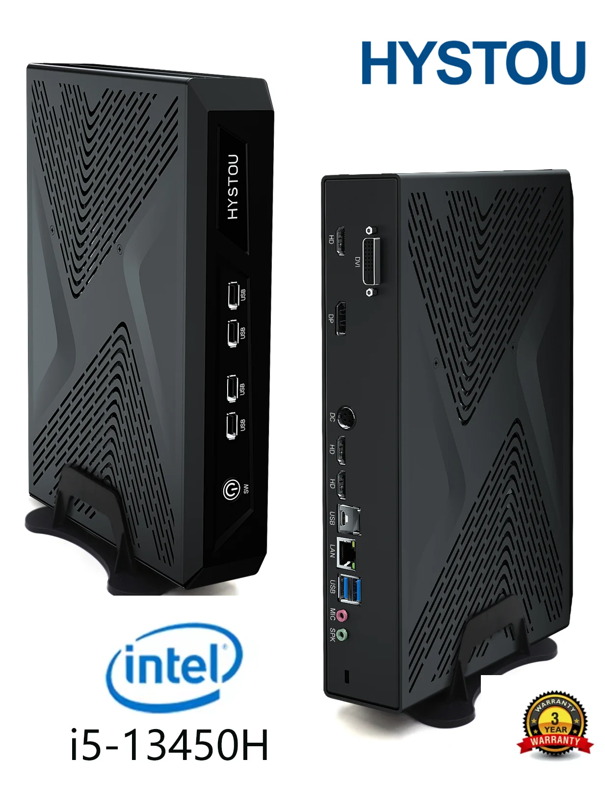 

Мини-игровой ПК i5-13500H, NVIDIA RTX3050 6 ГБ GDDR6, DDR4 SODIMM, тройной дисплей, Win 11