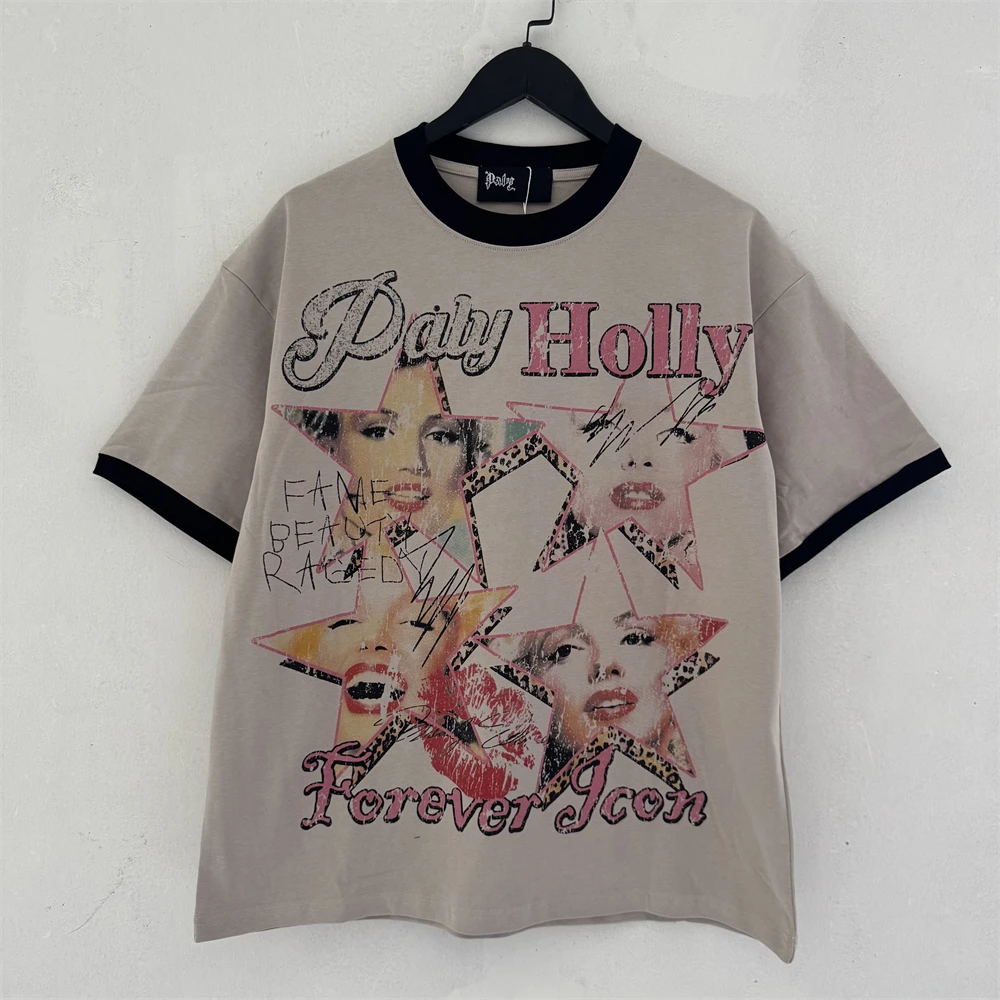 Paly Pentagram Portrait print T Shirt Men Women Best Quality T-Shirt Tops Tee