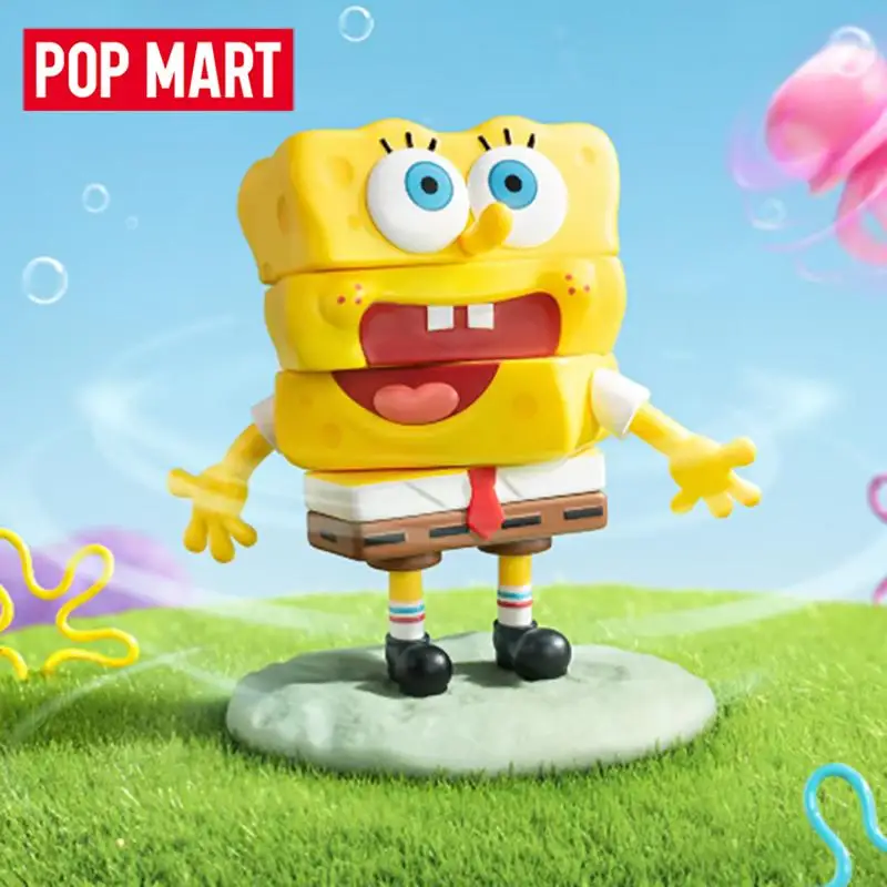 POP MART Spongebob That Doesn't Make Sense Series Genuine Mystery Box Blind Box Guess Bag Toys Doll Cute Desktop Ornaments
