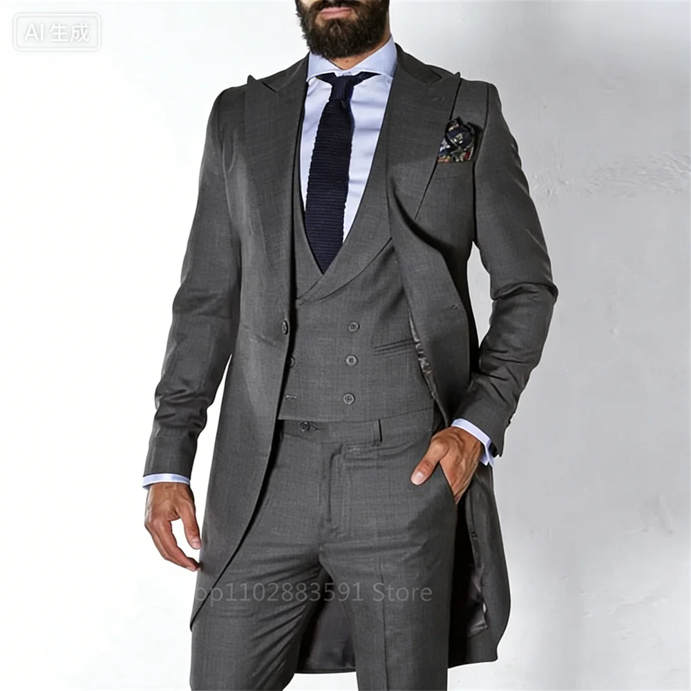 بدلة توكسيدو رجالية من 3 قطع ب - مراجعة Mens Fashion Trajes وسعره