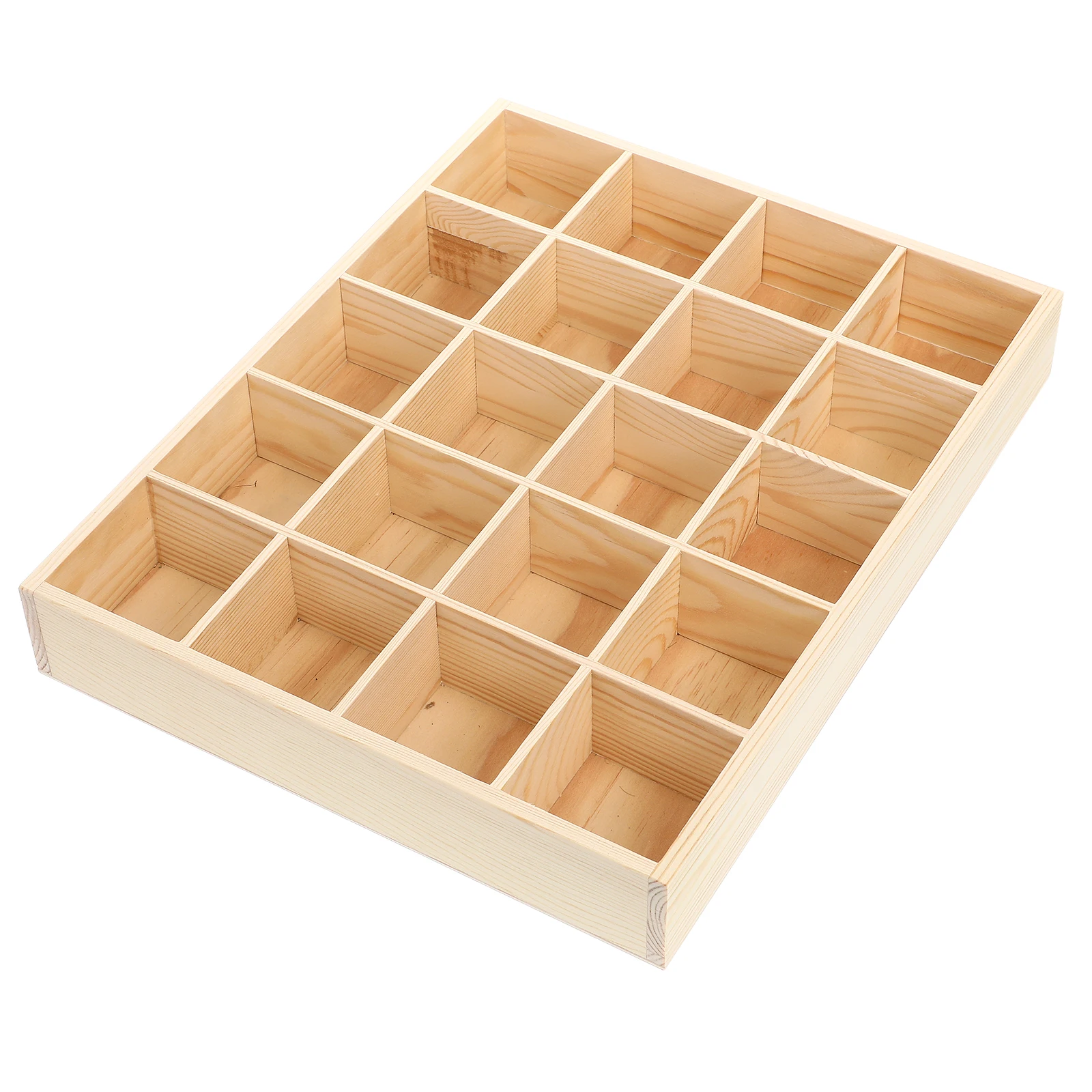 

Wooden Sock Storage Box 20 Tray Underwear Organizer Drawer Container for Closet Sundries Sorting Ties