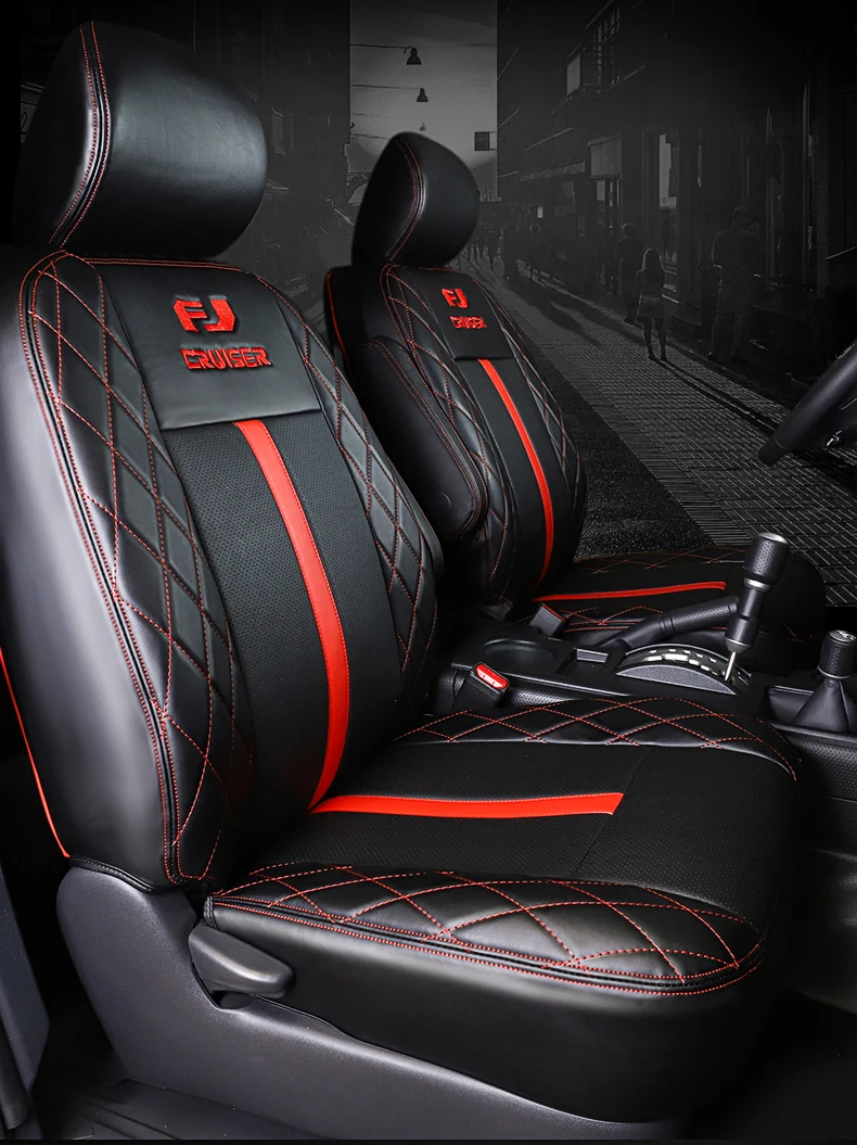 

Высококачественный всесезонный 3D чехол из искусственной кожи для защиты сиденья Toyota FJ Cruiser