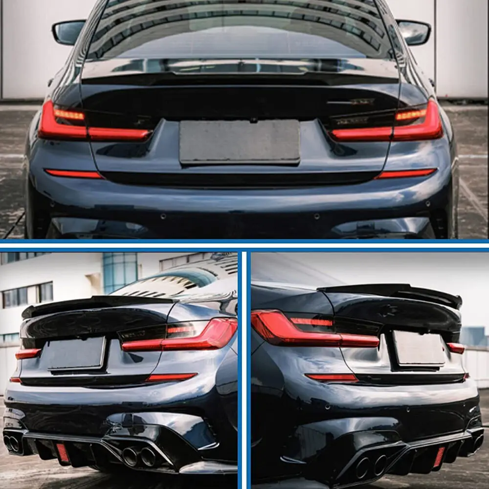 Rear Trunk Spoiler Wing M4 Style for BMW F30 F80 2012-2019 3 Series 318i 320i 320d 330d M340i M340d Bodykits Tail Wings Lip