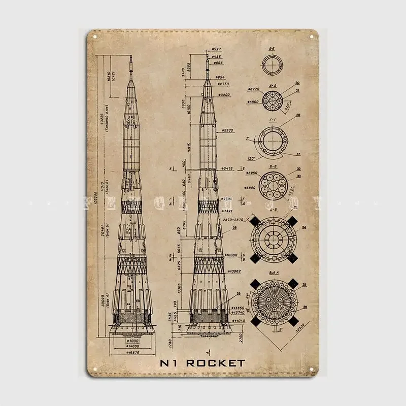 N1 Rocket Blueprint… - image