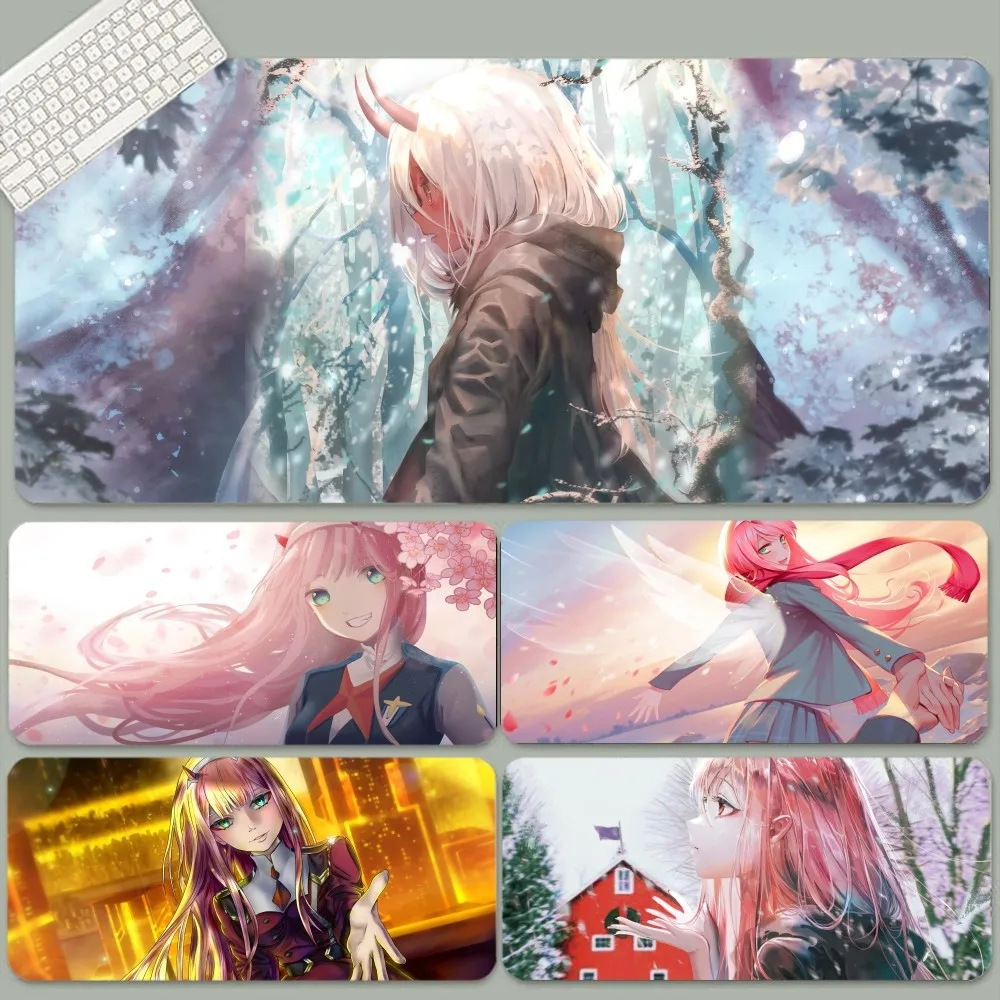 Zero Two INS Tide duża podkładka na biurko Kawaii akcesoria do gier studenci podkładka do pisania na podkładka pod mysz komputerową dywan