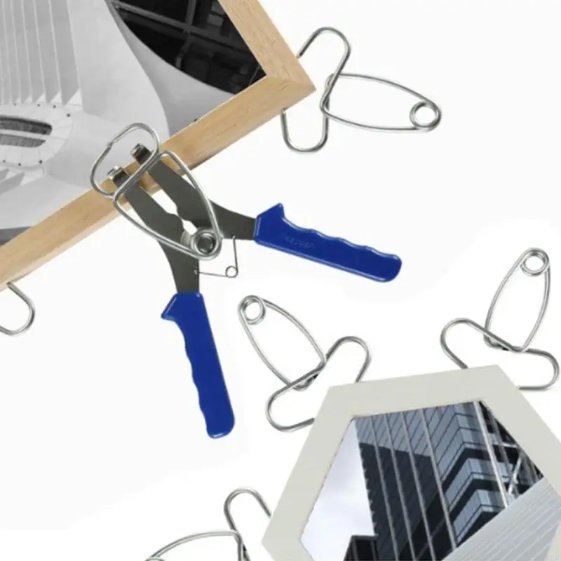 02DC 1/10PCS MITER Spring Clamps Clips for Rames Moldings Spring Smawnice Multifunkcja