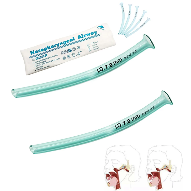 Disposable Medical Nasopharyngeal Airway Nasopharyngeal Duct Nasal Airway Tube Health Care For Unconscious Patients