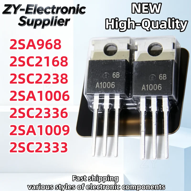 10Pcs TO-220 2SC2168 2SA968 2SC2238 2SA1006 2SC2336 2SA1009 2SC2333 A958 C2168 A968 C2238 A1006 C2336 A1009 C2333 2SA958 A958