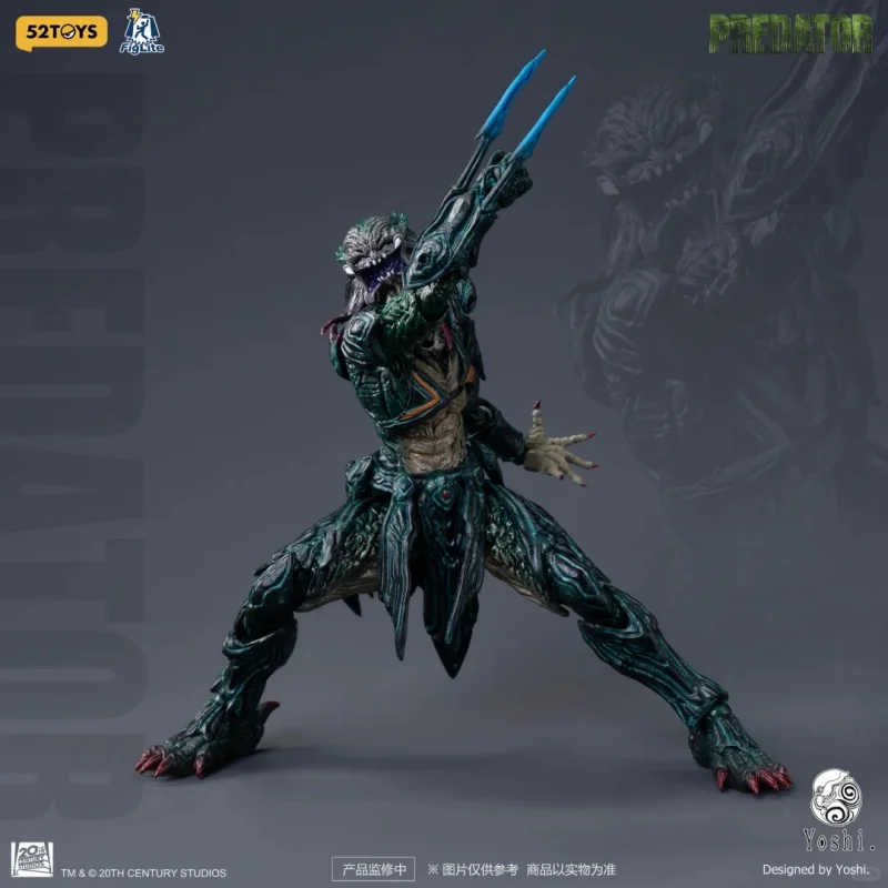 Pre Order Genuine 52toys Figlite Lightning Dance 1/12 Yoshi Alien Predator Action Figure PVC Collectible Model Gift Toy