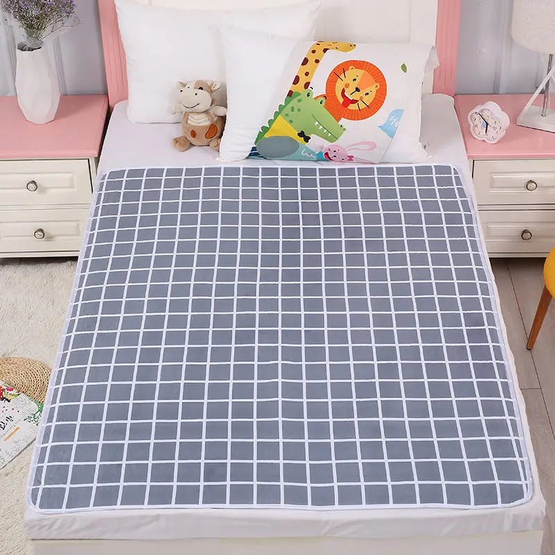 Baby Urine Changing Mat Waterproof Crib Sheet Cotton Reusable Infant Change Diaper Pad Cover Washable Newborn Bed Nappy Mattress