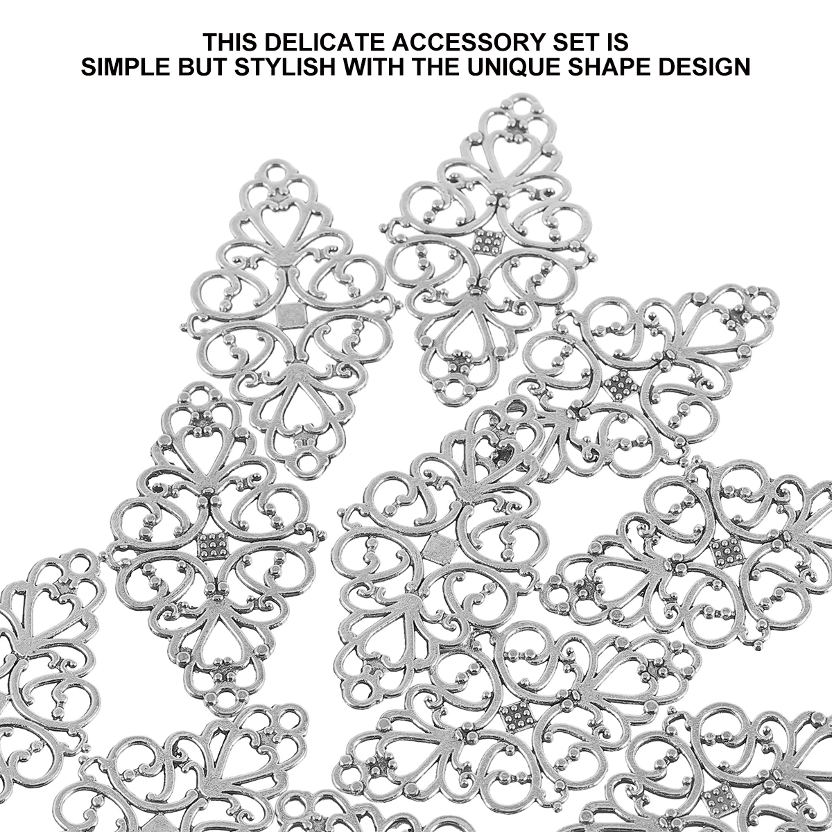 

40Pcs Alloy Vintage Pendants Chic DIY Jewelry Making Accessory Unique Charms for Necklace Bracelet Scrapbooking Phone