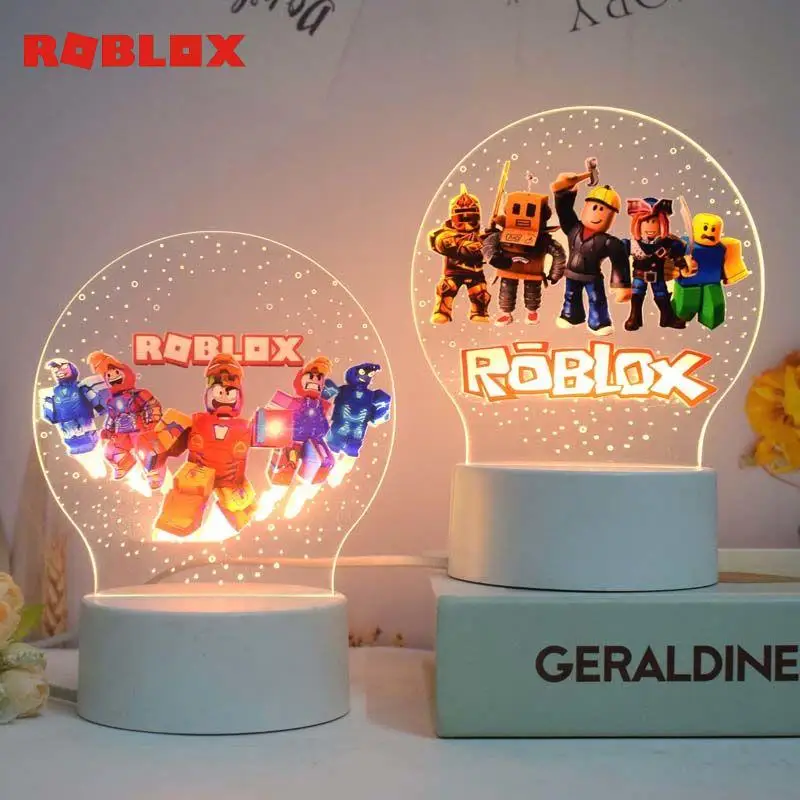 Roblox Night Light Houseware Exquisite Boy Bedside Lamp Convenient Usb Burner Creativity Male Couple Daily Necessities Room Gift