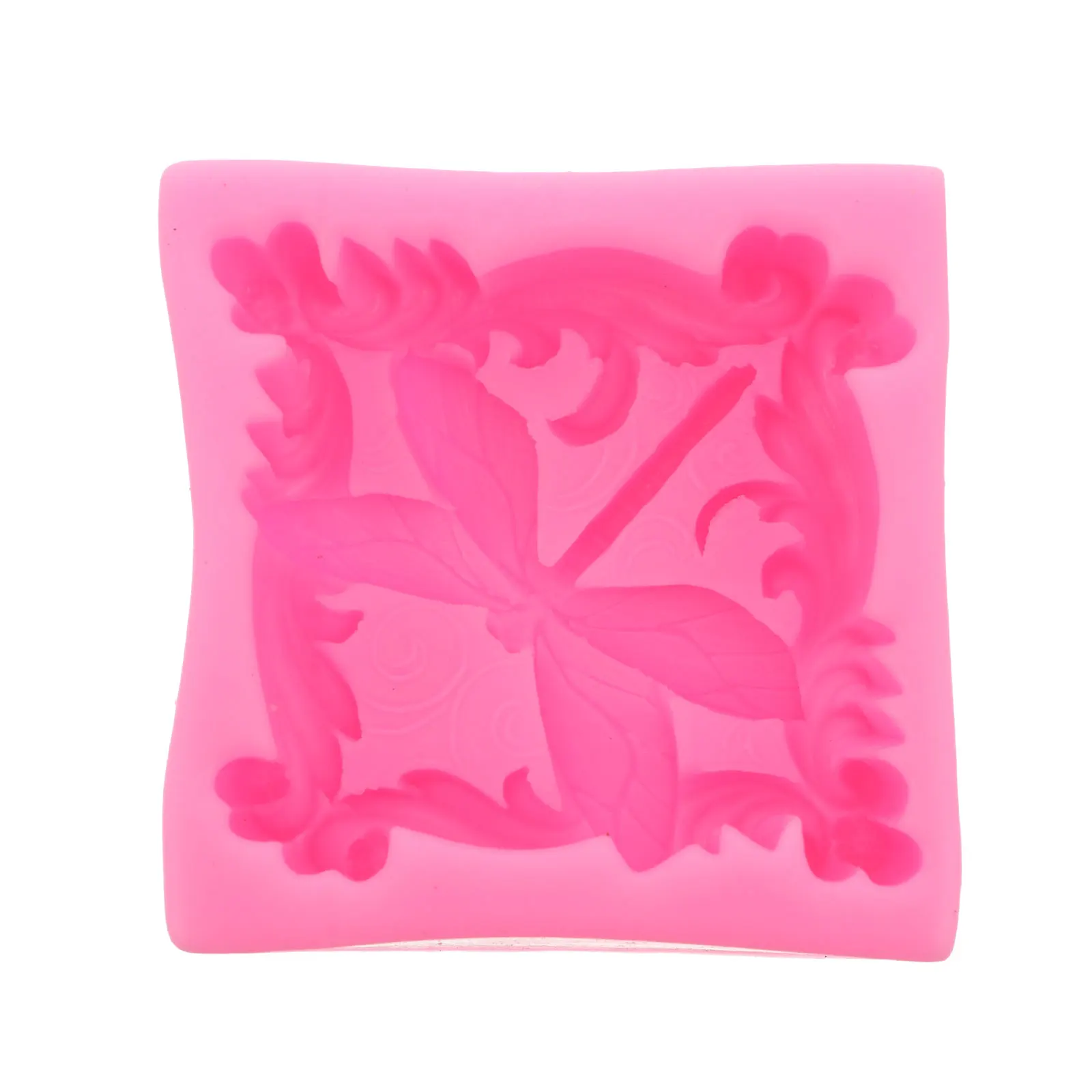 

1pc Silicone Mold DIY Cake Bread Mousse Jelly Chocolate Fondant Mould Soap Craft 3D Dragonfly Fondant Decor Handmade