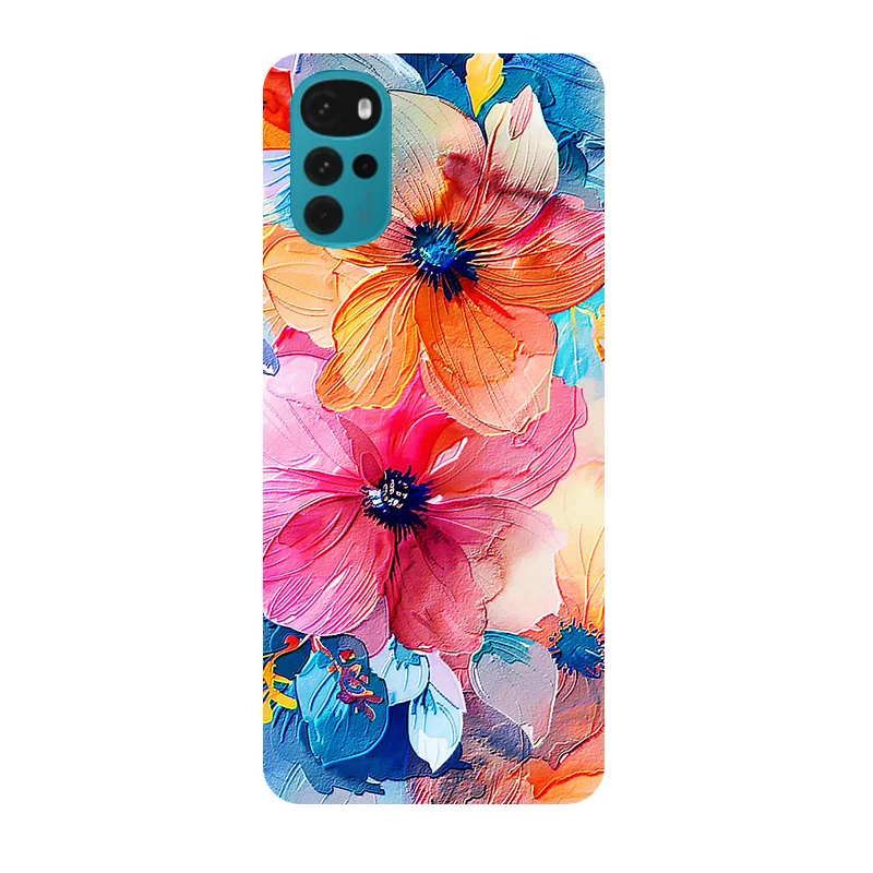 For Motorola Moto G22 Case XT2231-2 Wolf Flower Painted Cover Soft Silicone Phone Case For Moto G22 G 22 MotoG22 Back Cover Capa