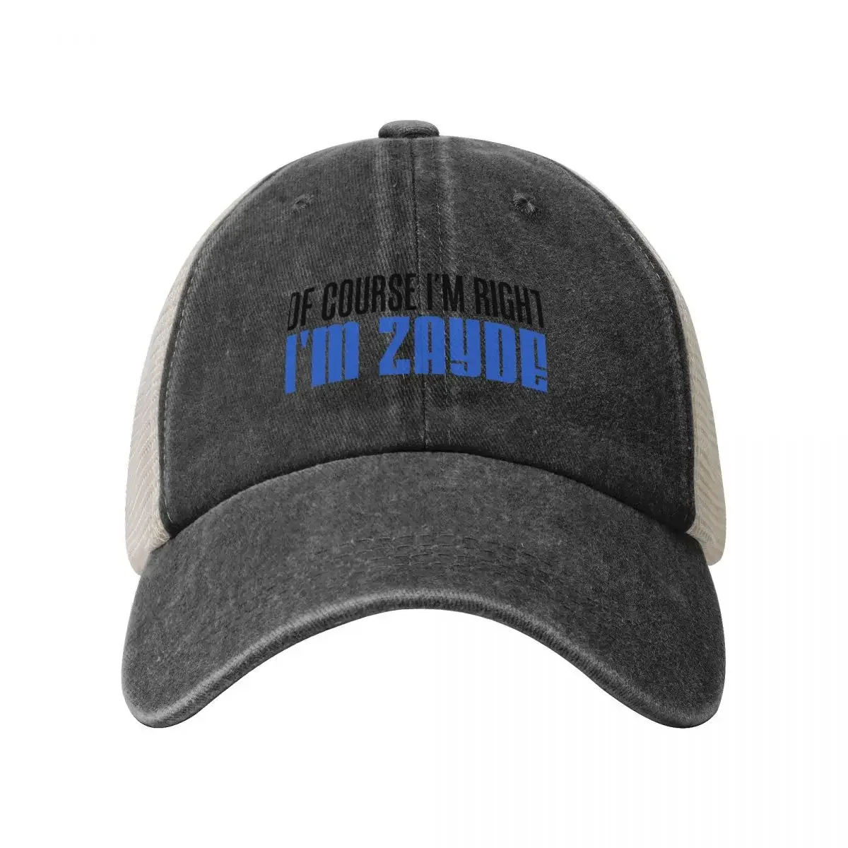 I'm Right I'm Zayde Jewish Grandfather Baseball Cap Streetwear New Hat Luxury Cap Girl'S Hats Men's