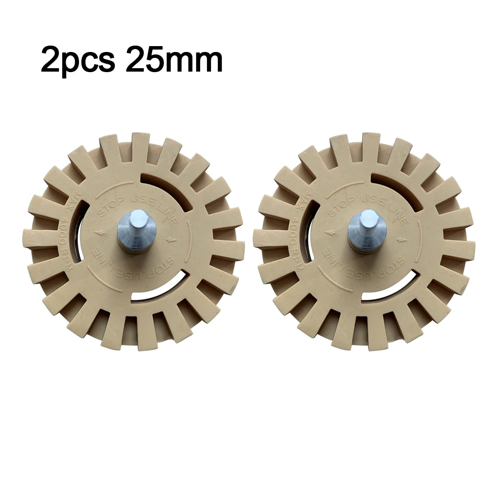 2pcs 4-inch Car Pneumatic Rubber Eraser Grinding Disc And Glue Removal Tool Wheel Rubber 10*10*8cm Power Tools