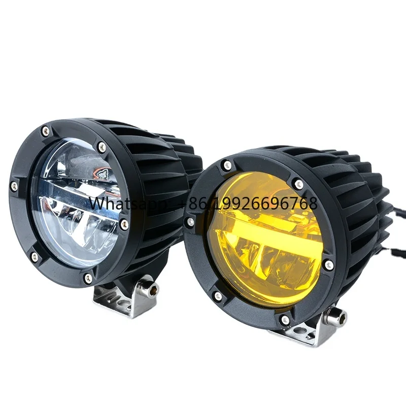 

4 Inch Hi Low Beam 60W 2024 Aurora Spotlights Led Lighting New Round Aurora Led Driving Light