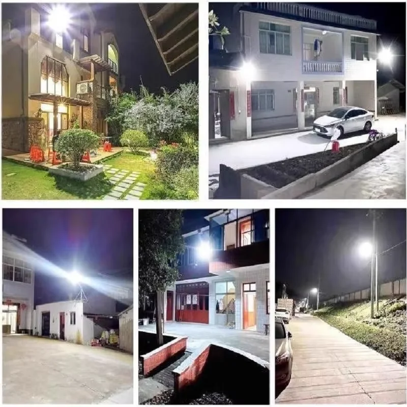 10000W Powerful Outdoor Solar Light 500000LM Outdoor Solar Spotlight with Motion Sensor Waterproof Wall Lights Garden Garage Pat