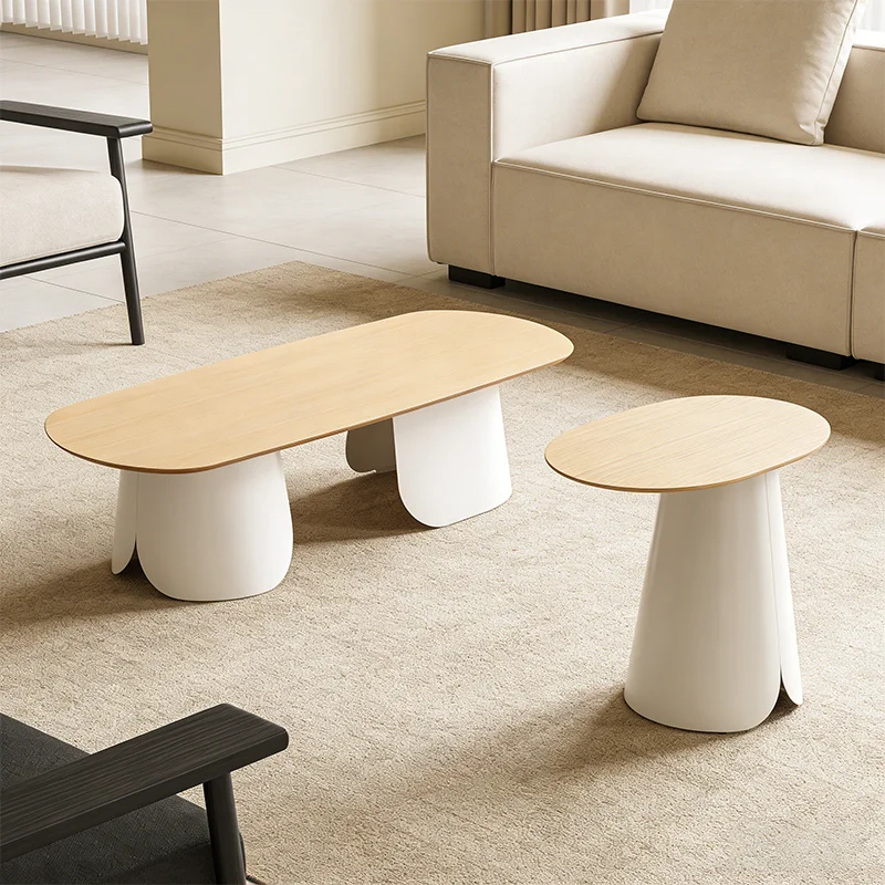 

High-quality metal frame wood modern eco-friendly and durable coffee table, suitable for home, office, conference center