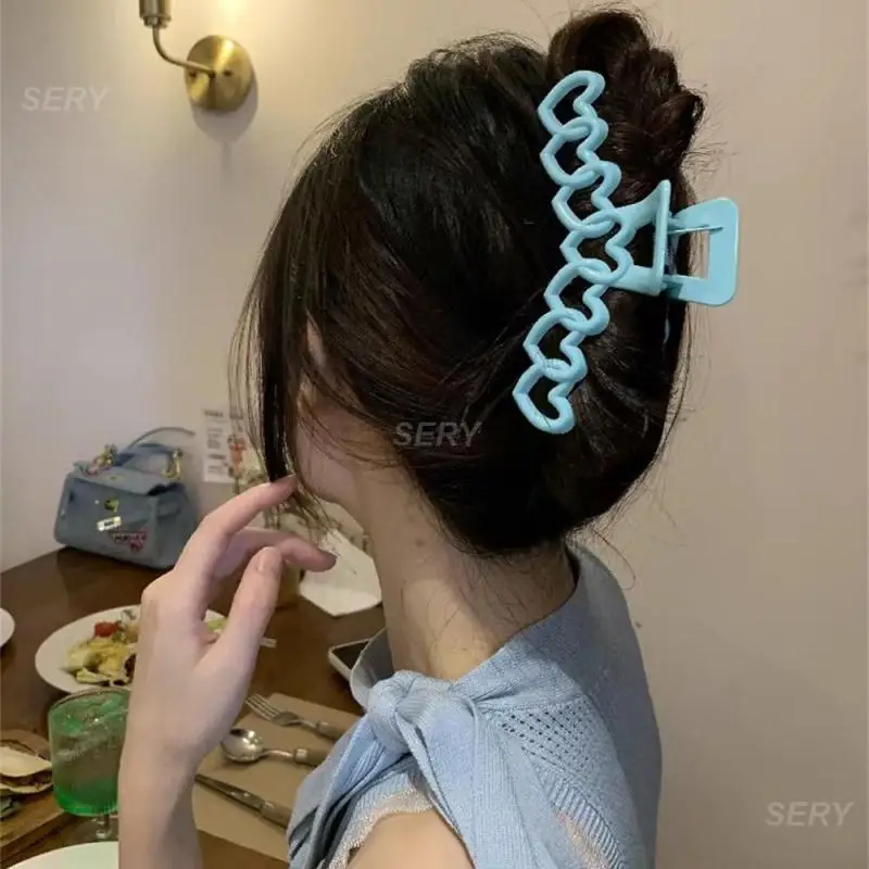 1~4PCS Long Hair Clip Color Diversity 15.00*8.00*2.00cm Shark Clip Fashion Hairstyle Grip Unique Design 15g