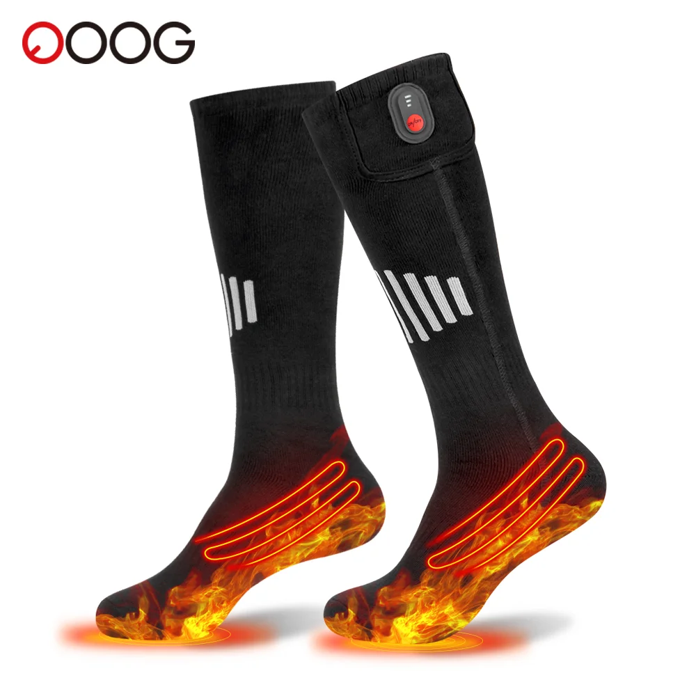 Heated Socks Motorcycle Outdoor Warmth Winter USB Rechargeable 60℃ Heating Socks Infrared Heated Boots Snowmobile Skiing Sock