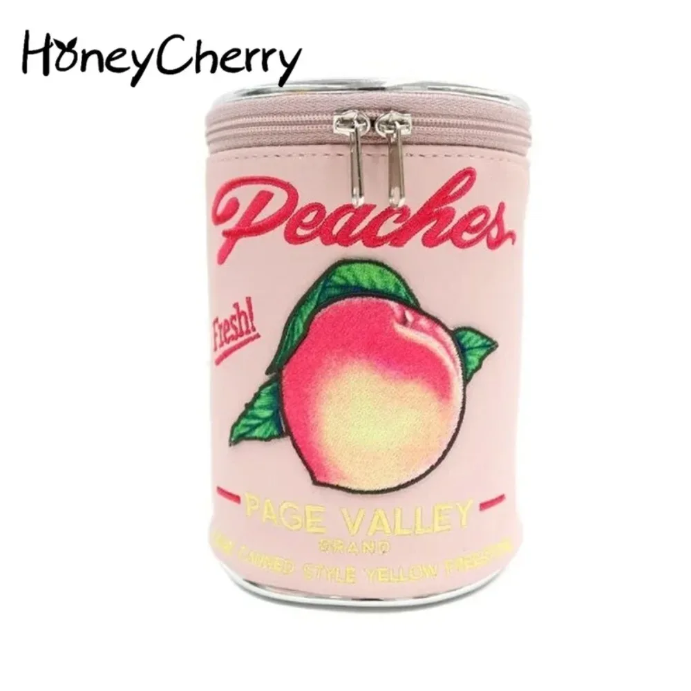 Borsa Per Il Trucco Di Grande Capacità, Graziosa E Creativa A Forma Di Pesca, Borsa Portaoggetti A Forma Di Pesca, Graziosa E Creativa, Borsa Carina.