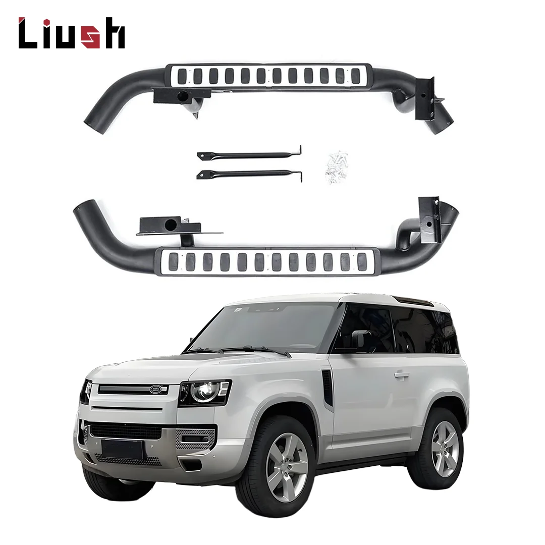 

Car Body Parts Upgrade Liush Running Boards Side Steps for Lanover Defender 90 2003-2019 Panel Side Board Pedal Modification