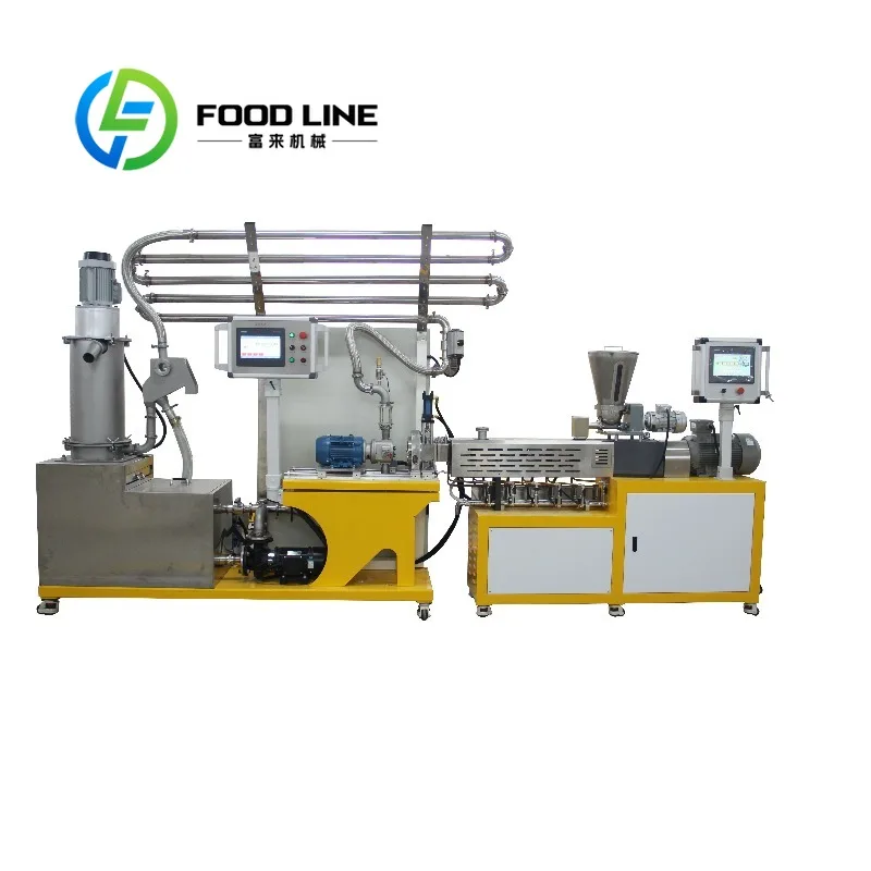 PVC Extruder Machine Parallel Twin Screw Unit For PVC Color Masterbatch Modification And Recycled PVC Granule Reprocessing
