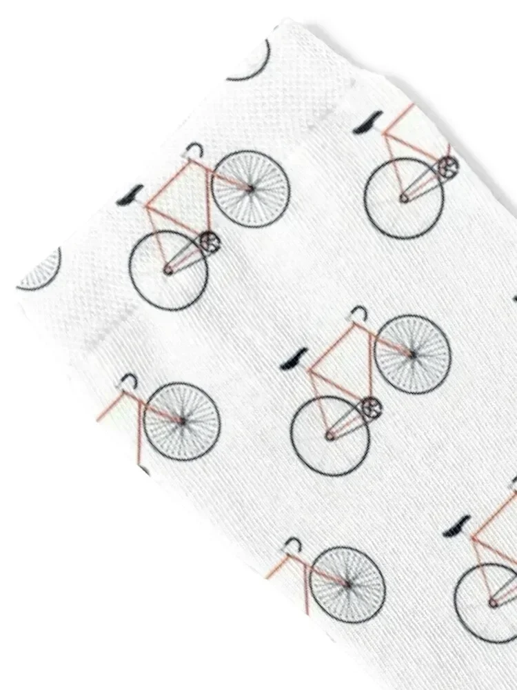 Fixie Bike, Speed bike, - Orange Socks tennis christmass gift Stockings kids Socks Male Women's