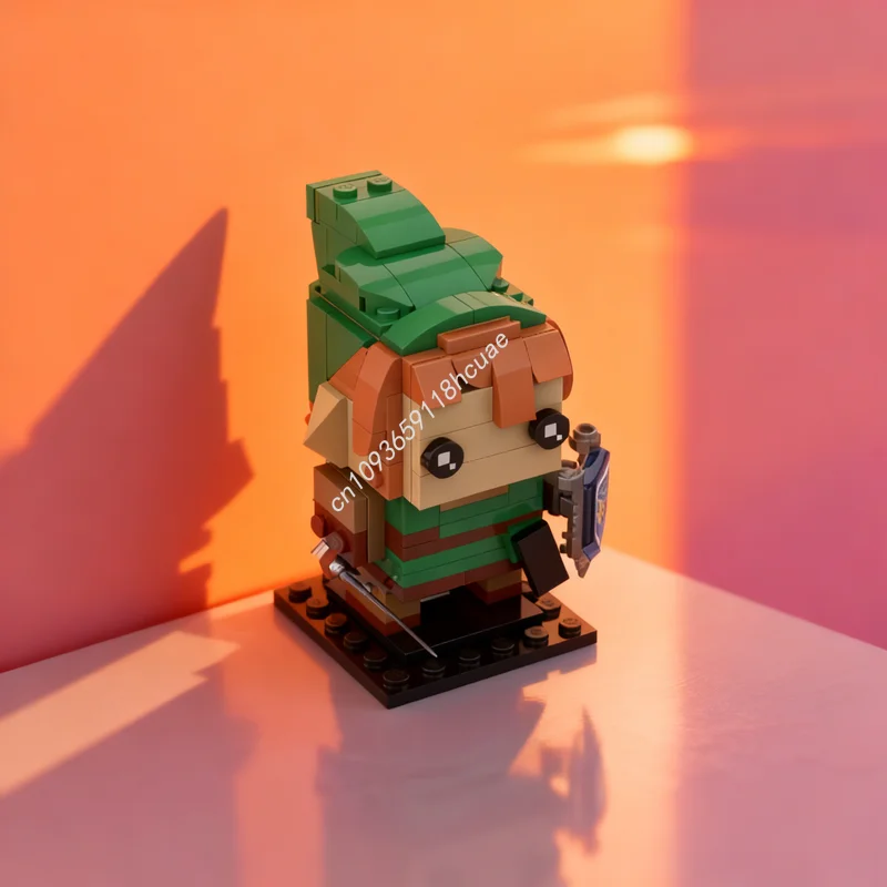 

Конструктор MOC Link Brickheadz, 392 детали, коллекционная модель, архитектурные строительные блоки, креативная игрушка, идеальный подарок на Рождество, развивающая игрушка для детей