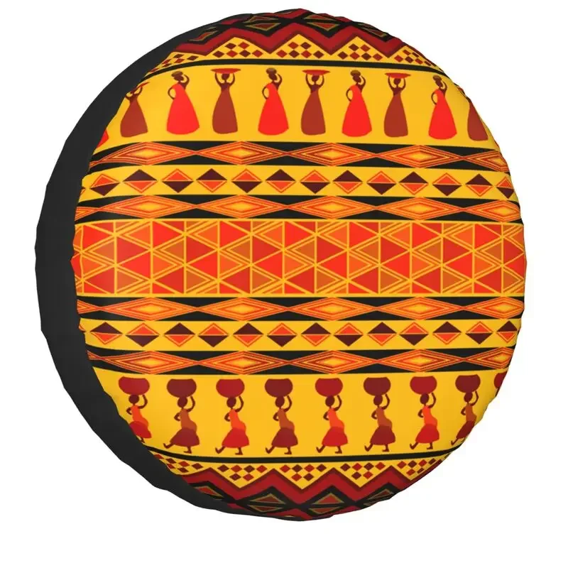 Traditional African Ethnic Design Spare Tire Cover for Prado Pajero Jeep 4WD 4x4 RV Car Wheel Protector 14