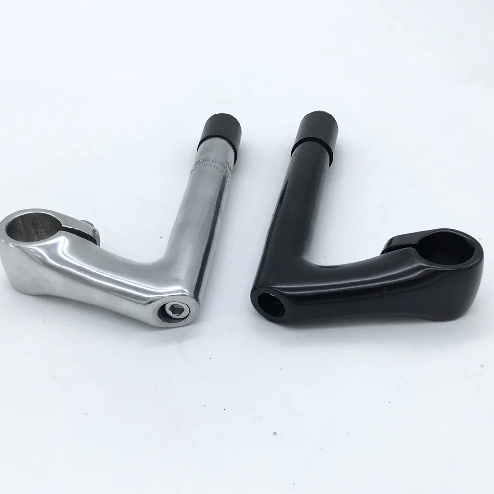 

For 25.4 MM Front Fork Bicycle Handlebar Stem 17 Degree Gooseneck Design Fixed Gear Bike Road Bicycle Handlebar Aluminum Alloy