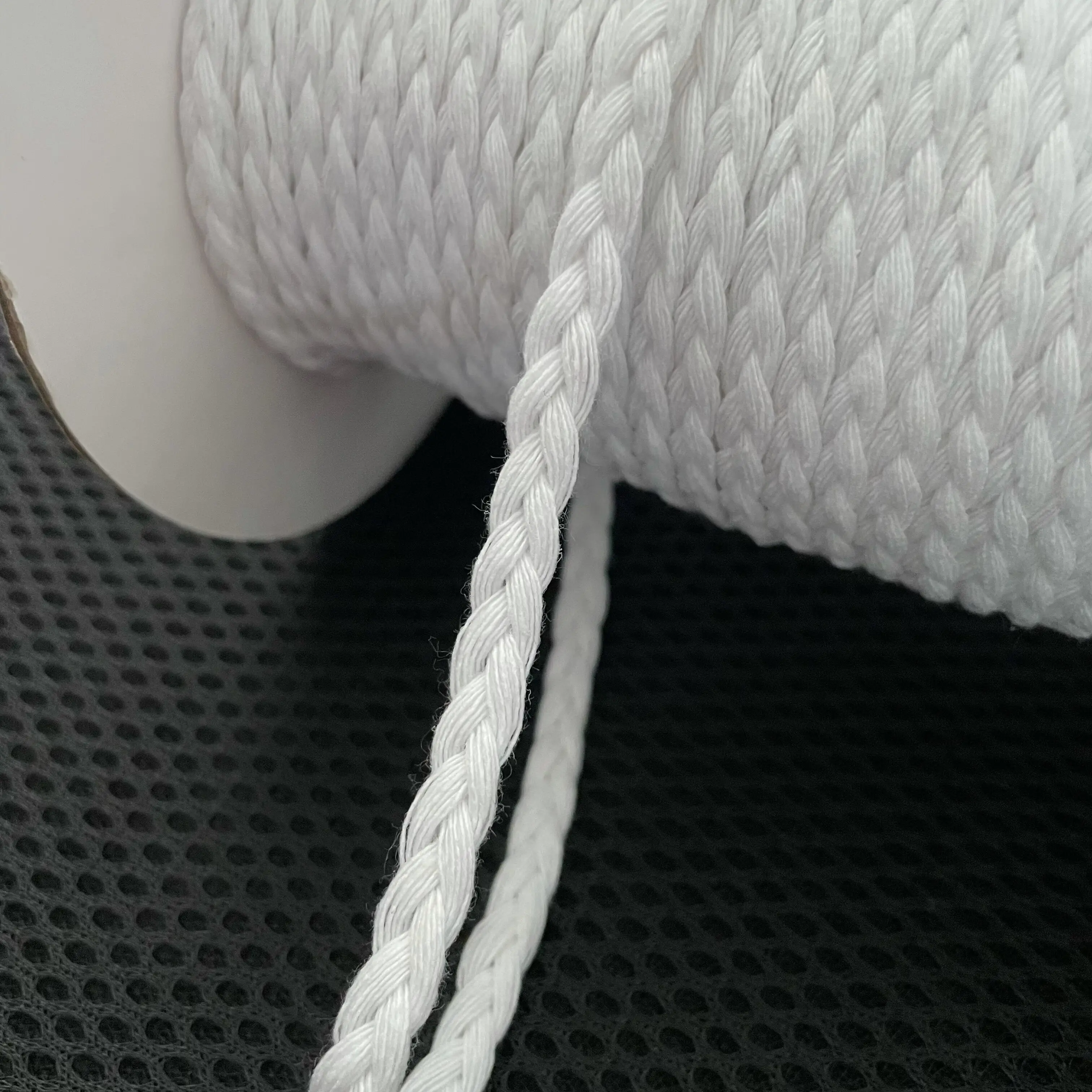5Yards 6mm Beige Decorative Lace Trim Braided Cords Wedding Birthday Christmas Goods Craft DIY Embroidery and Skirt Accessories
