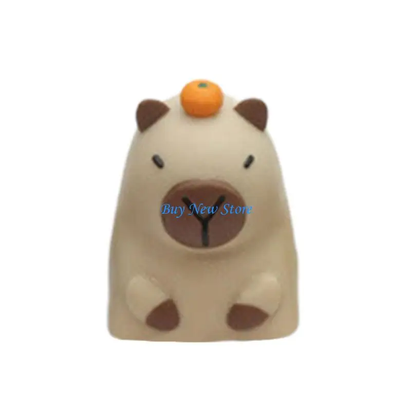 

20CE Trendy Collectible Resin Keycaps Playfully Capybara Art High Saturation Color