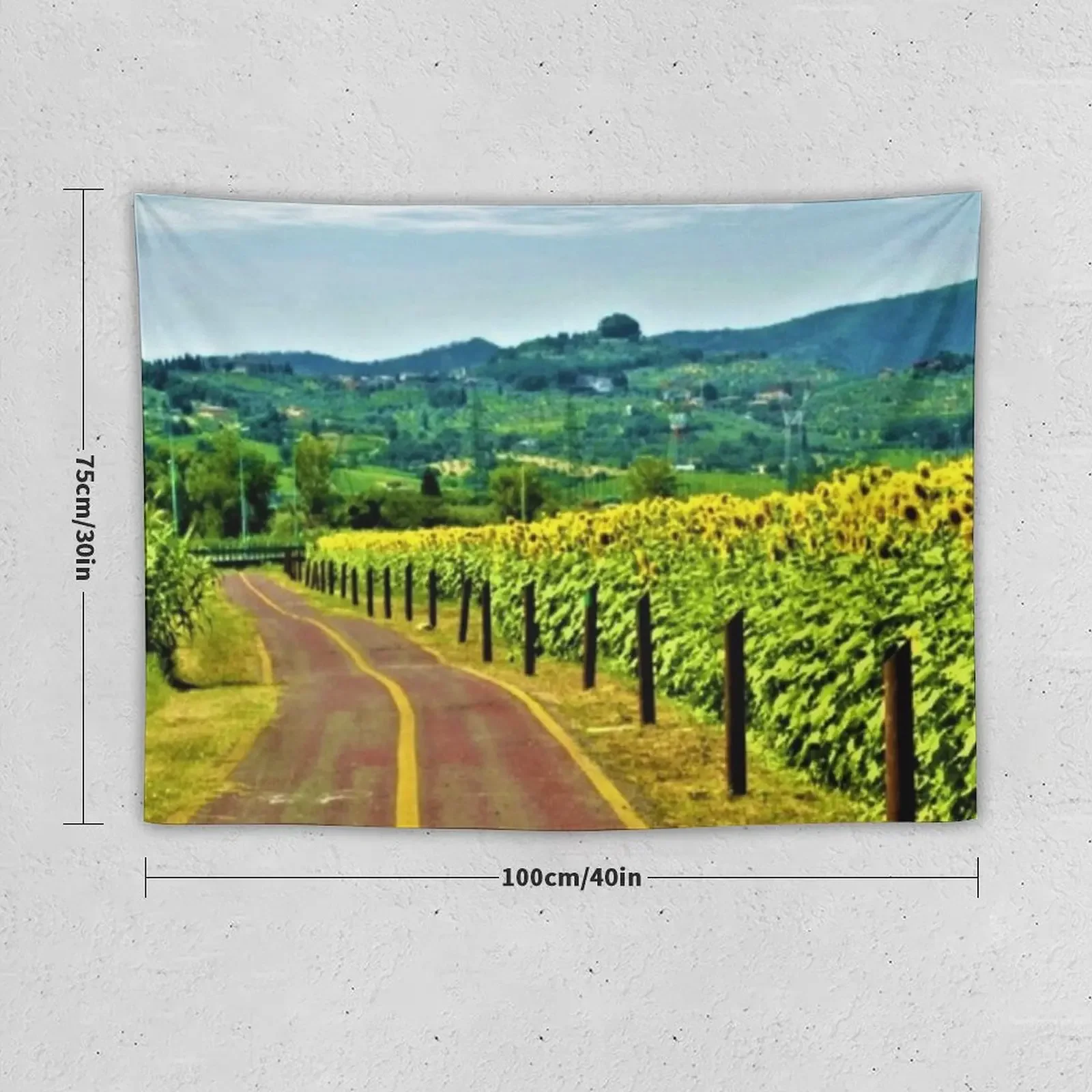 Sunflower field series #18 –Sunflower field Italy - by Jéanpaul Ferro Tapestry Cute Room Things Decorative Wall Murals Tapestry