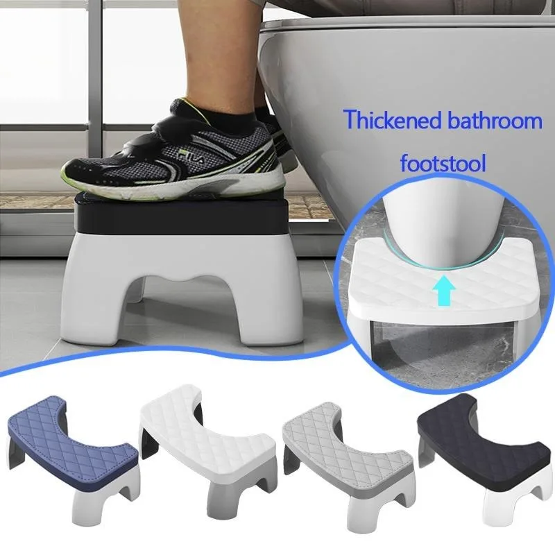 Household Toilet Squatting Stool Removable Non-slip Adult Toilet Seat Portable Thickened Foot Step Stool Bathroom Accessories