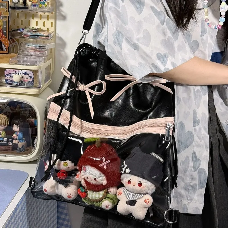 New Japanese Sweet Girl Ulzzang Y2K Ita Bag Daily Commuting Casual Dolls Bag Backpack Large Capacity Women's Shoulder Bag