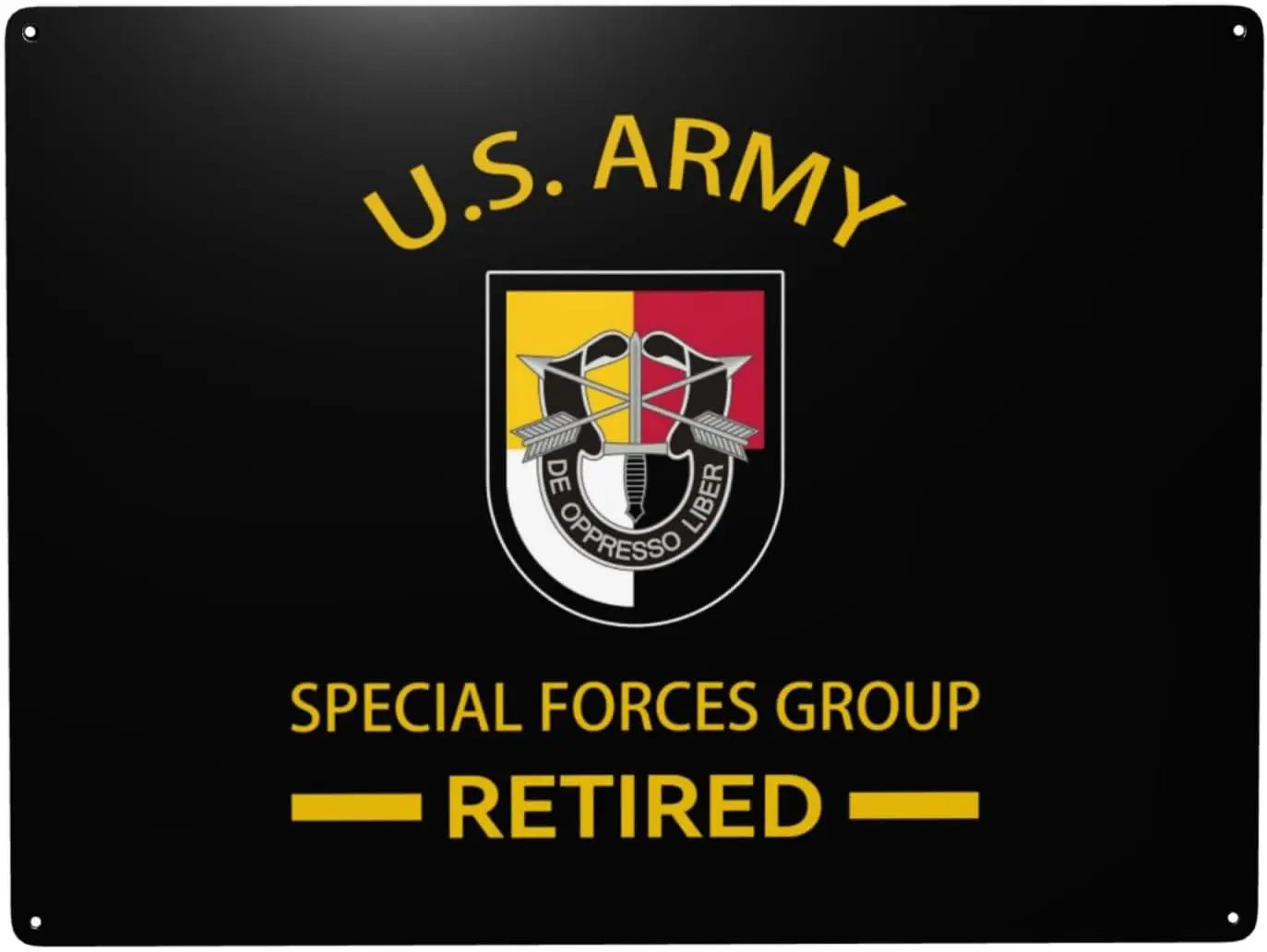 US Army 3rd Special Forces Group Retired Unique Metal Sign Decor - : Elevate Your Home, Street, And Business Ambiance