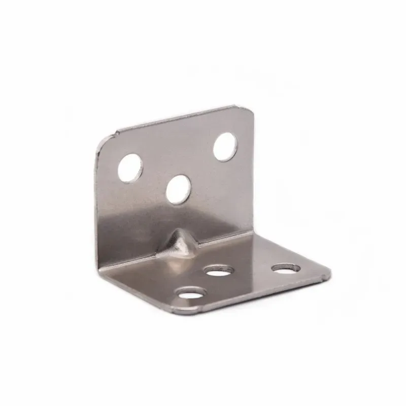 

20pcs 90 Degree L-Shaped Corner Code Stainless Steel Right Angle Bracket Hardware for Cabinet Furniture Plate Connection