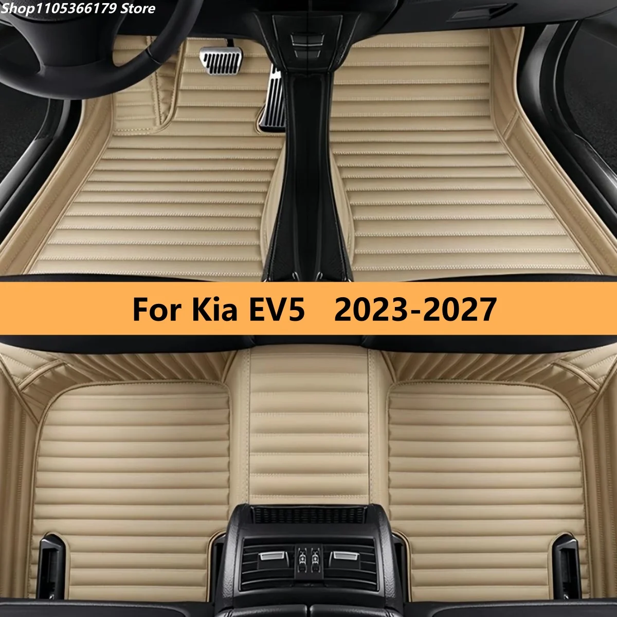 

Vehicle Leather Carpets Pads For Kia EV5 2023 2024 2025 2026 2027 Floor Mats for Car Men Women Car Accessories
