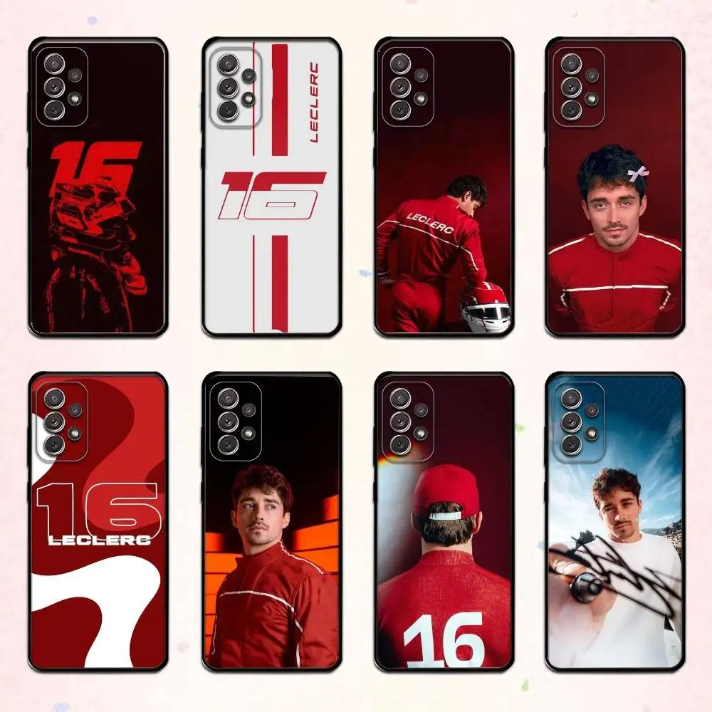 

R-Racing C-Charles L-Leclercs Phone Case For Samsung S 25,24,23,22,30,21,10,9,Ultra,Plus,Lite,FE,4,5 G Soft Black Case