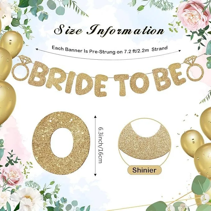 Bride to Me, Bride Wedding Banquet Bachelorette Party Decoration Pull Flag Banner, Bridal Shower Banner Pull Flag