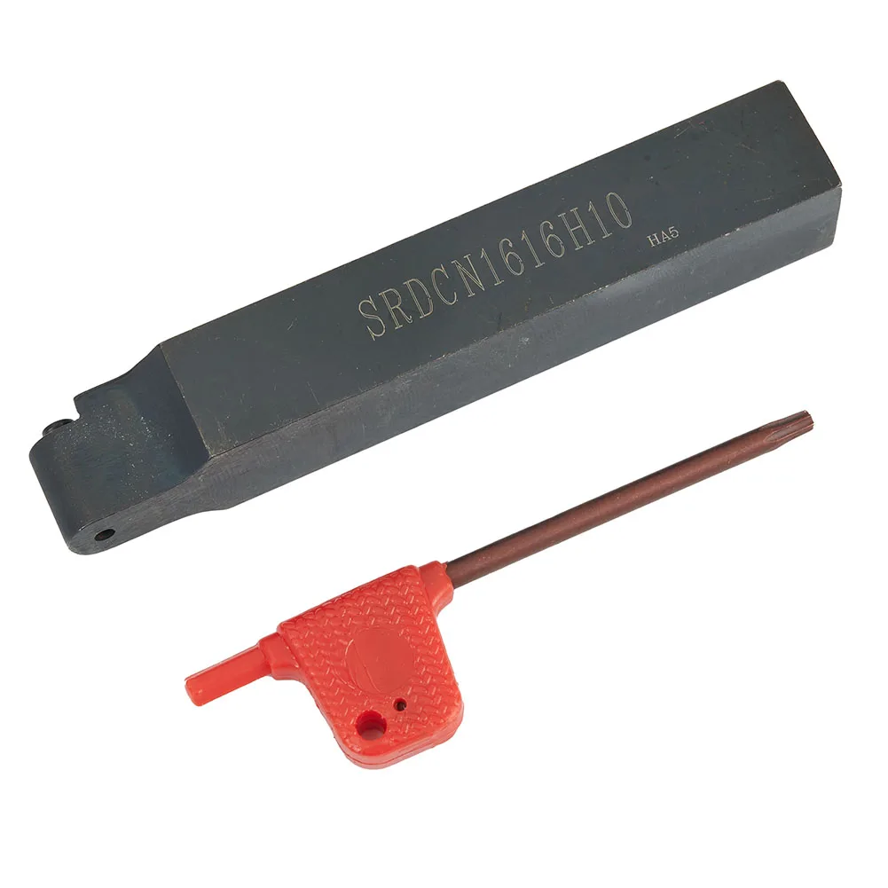 SRDPN 1616H10 CNC Lathe Turning Tool Holder with 10pcs RPMT10T3MOE JS LF6018 Carbide Inserts for Tight Tolerances