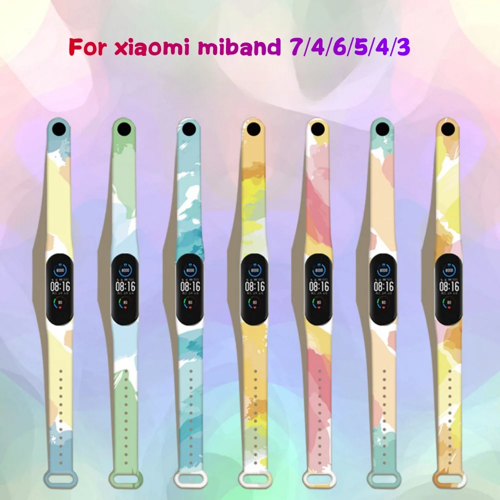 

Morandi Style Watchband For Xiaomi Mi Band 7/6/5 starp Wristband Smartwatch Accessorie Bracelet For xiaomi miband 4/3 Wriststrap