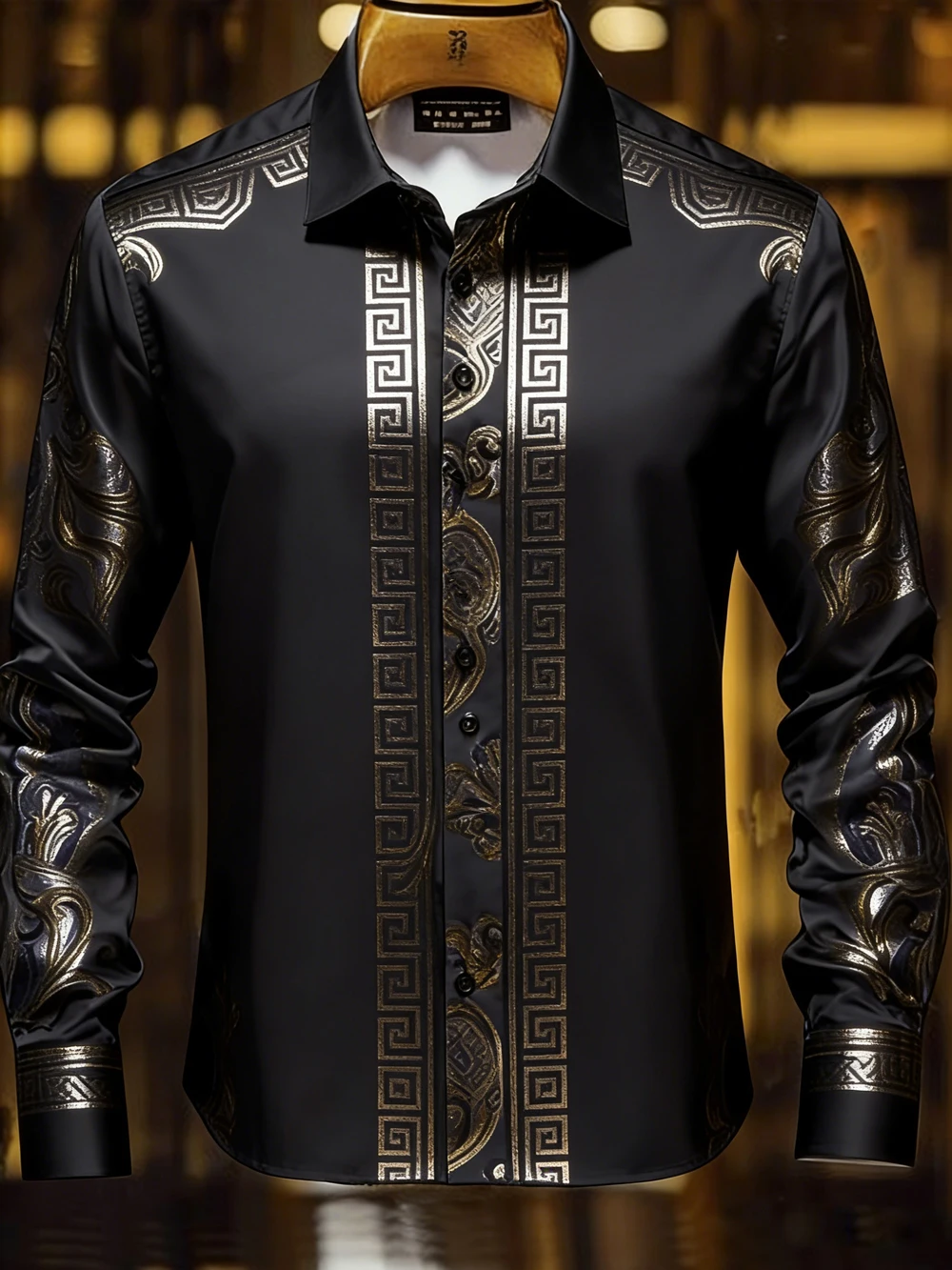 2026 New Men's Shirt, Street Style, 3D Printed High-Definition Pattern Print, Stylish Lapel Design, Versatile Trendy Men's Top