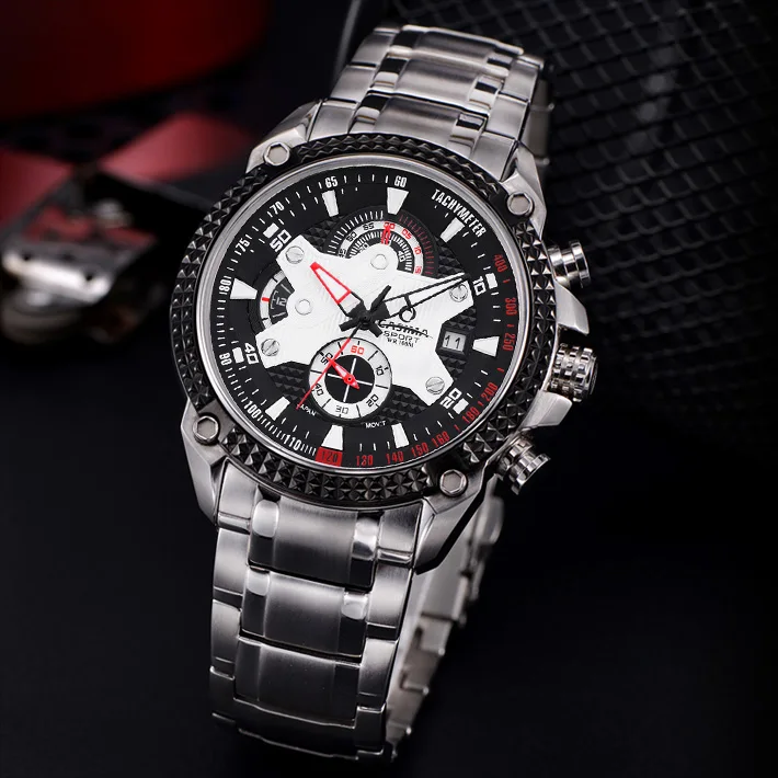 Мужские наручные часы CASIMA, кварцевый механизм, простая тенденция, модные, Джокер, светящиеся, водонепроницаемые, модель ST-8107-1016