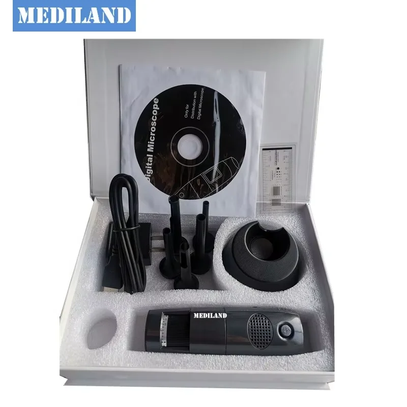 2025 ML-402V otoscopio Wi-Fi più avanzato Strumenti e attrezzature veterinari Microscopio Wi-Fi digitale con doppia modalità
