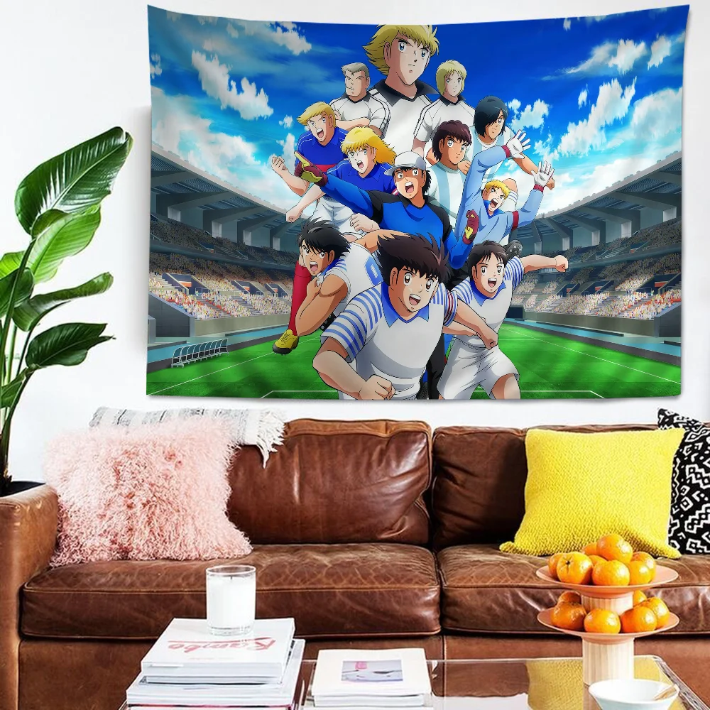 

Cartoon Captain Tsubasa Theme Background Cloth Happy Birthday Party Baby Shower Supplies Decoration Banner Shooting Props