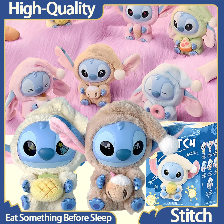 

High-Quality Stitch Eat Something Before Sleep Series Plush Blind Box Vinyl Toys Cute Doll Mystery Box Bag Pendant Decor Gift